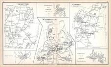 Lempster, Washington, Washington East, Goshen, Lempster East, Washington Town, New Hampshire State Atlas 1892 Uncolored